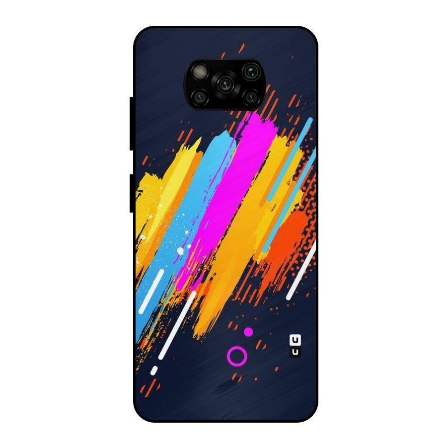 Abstract Shades Metal Back Case for Poco X3