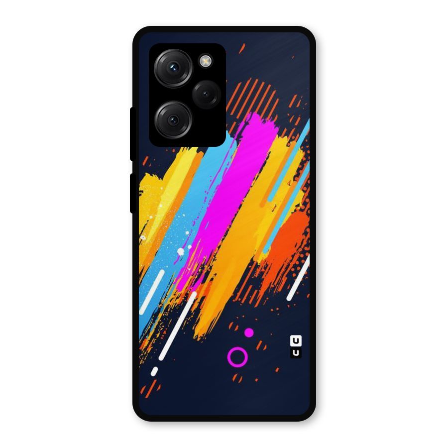 Abstract Shades Metal Back Case for Poco X5 Pro