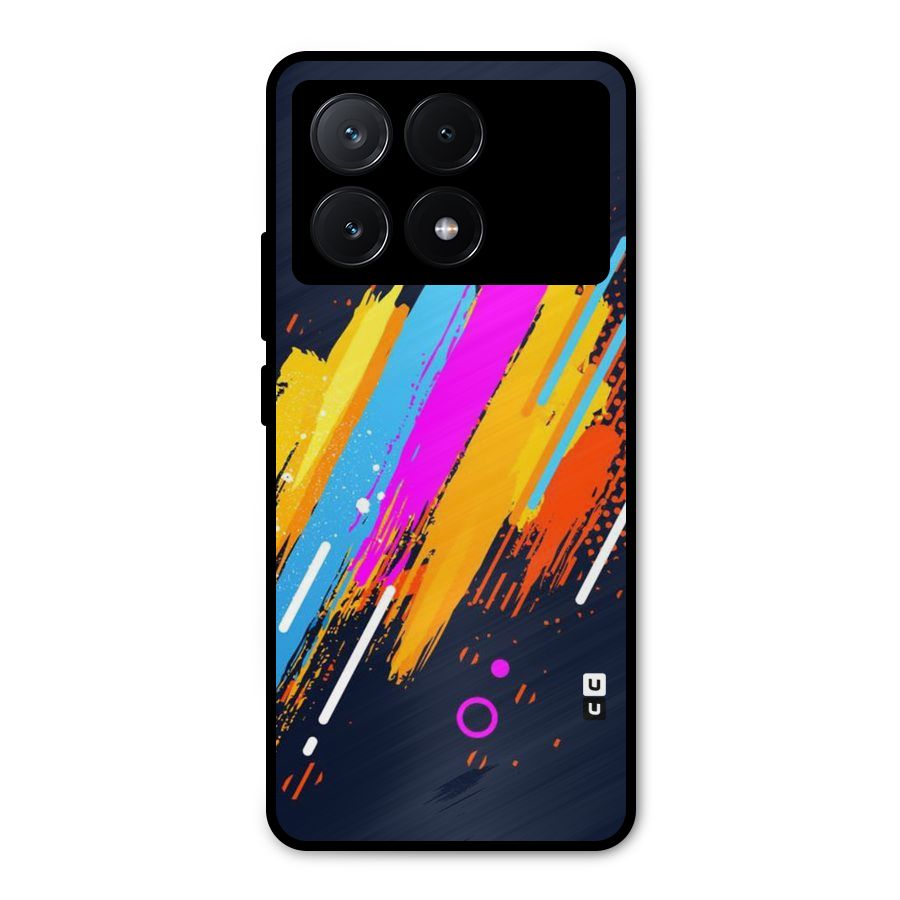 Abstract Shades Metal Back Case for Poco X6 Pro