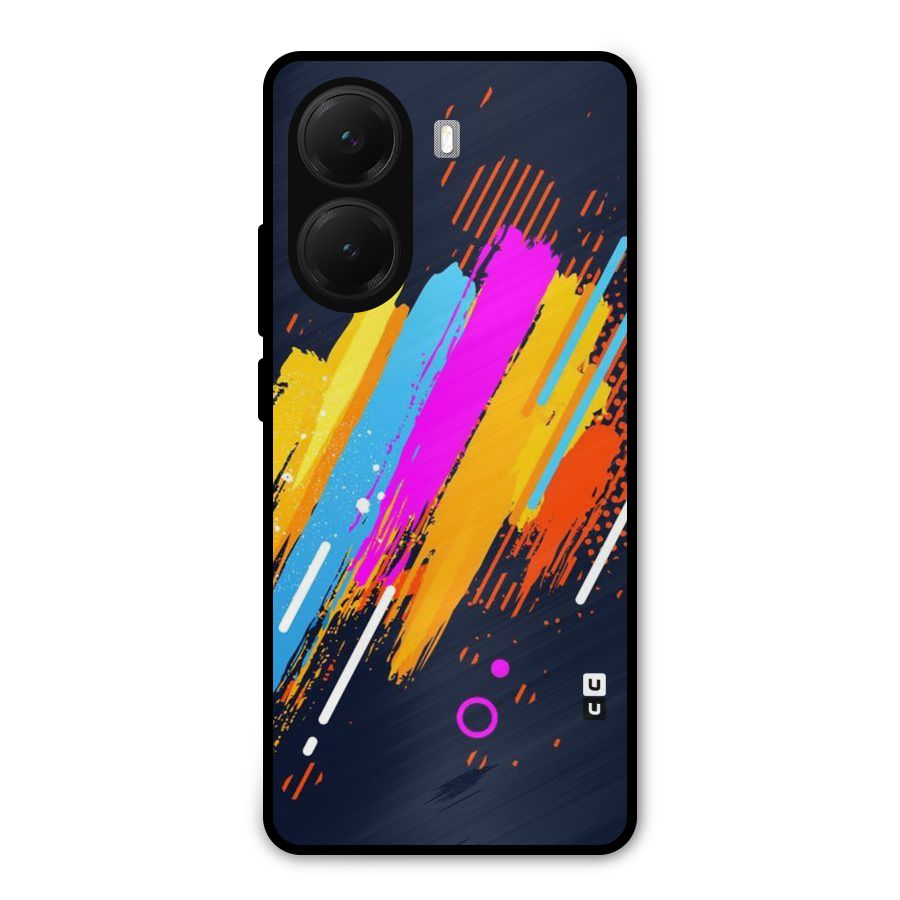 Abstract Shades Metal Back Case for Poco X7 Pro