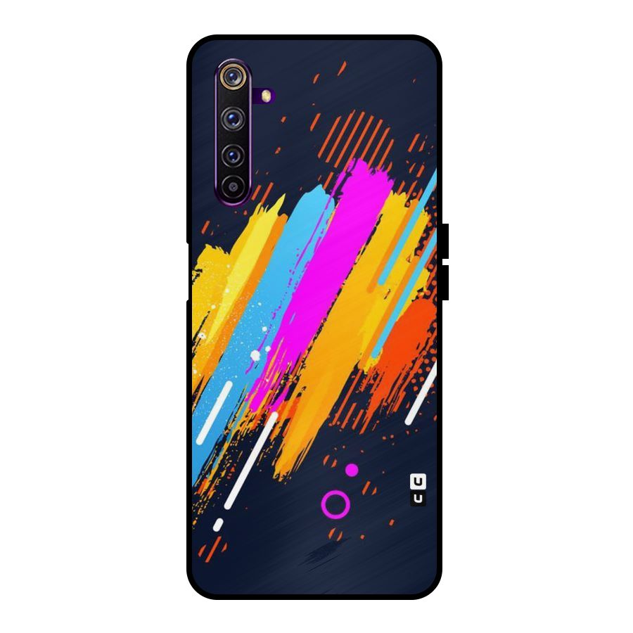 Abstract Shades Metal Back Case for Realme 6 Pro
