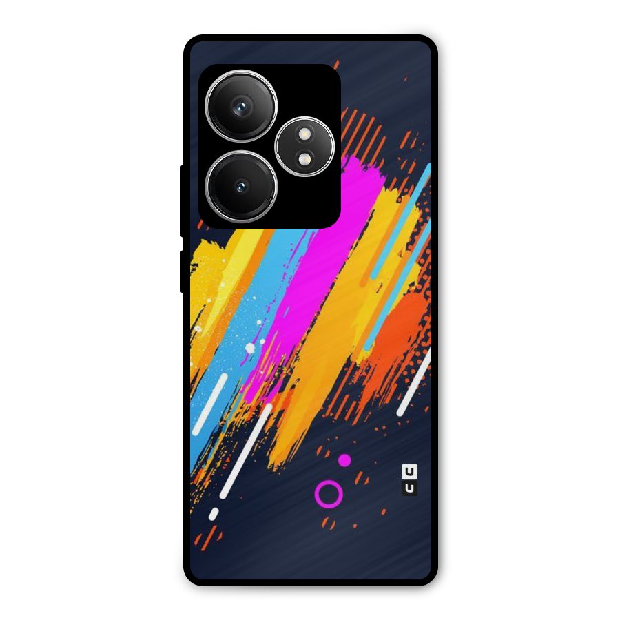 Abstract Shades Metal Back Case for Realme GT 6T