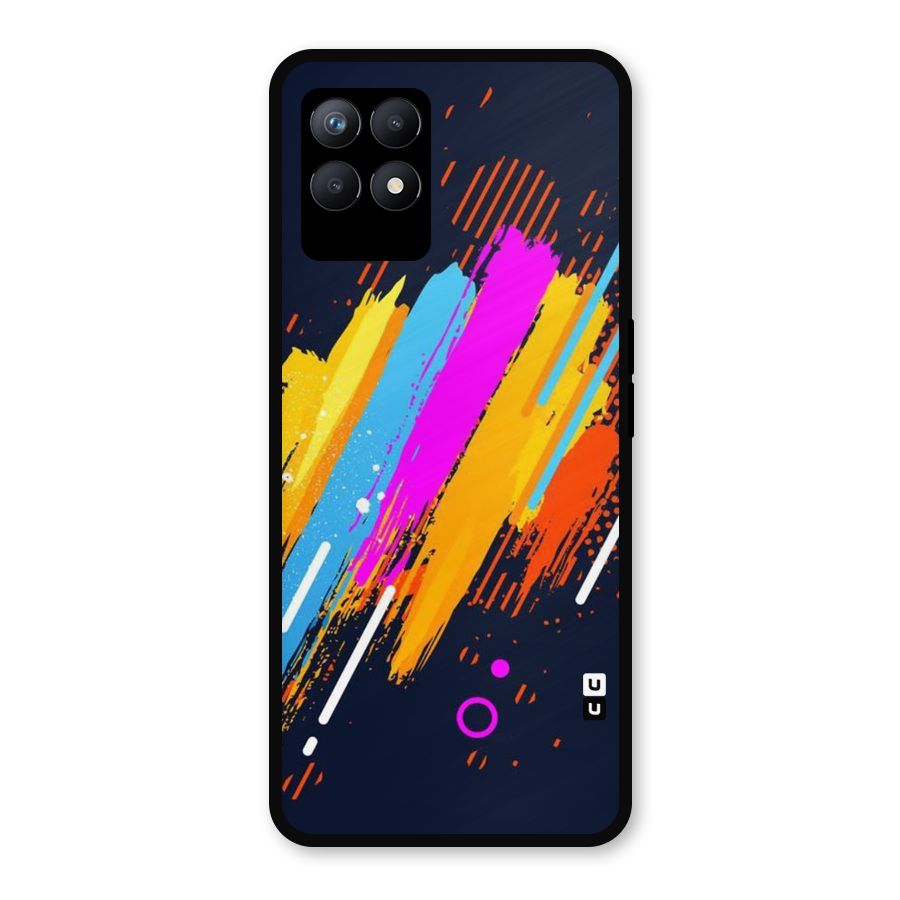 Abstract Shades Metal Back Case for Realme Narzo 50