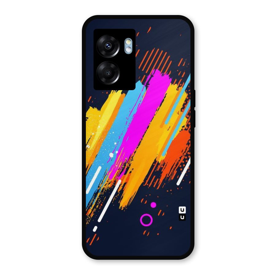 Abstract Shades Metal Back Case for Realme Narzo 50 5G