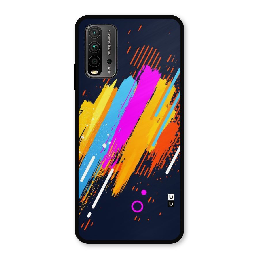 Abstract Shades Metal Back Case for Redmi 9 Power