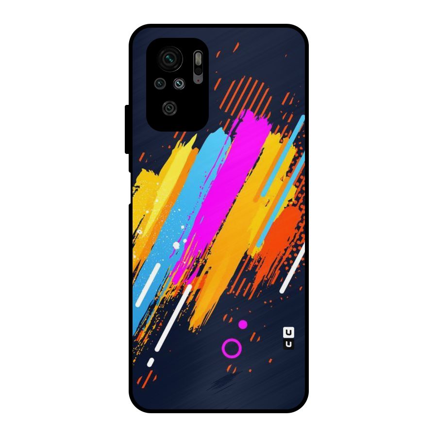 Abstract Shades Metal Back Case for Redmi Note 10