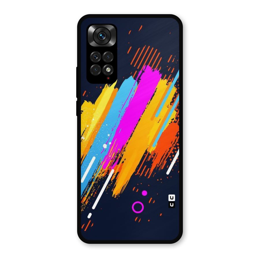 Abstract Shades Metal Back Case for Redmi Note 11s