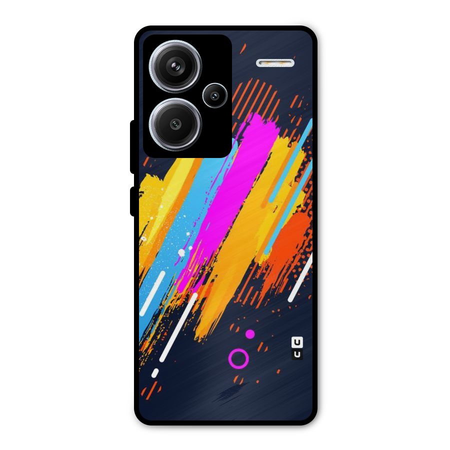 Abstract Shades Metal Back Case for Redmi Note 13 Pro Plus