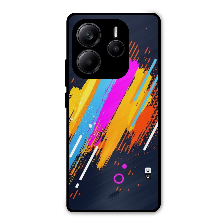 Abstract Shades Metal Back Case for Redmi Note 14 5G