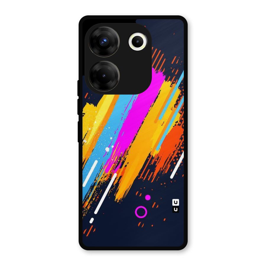 Abstract Shades Metal Back Case for Tecno Camon 20