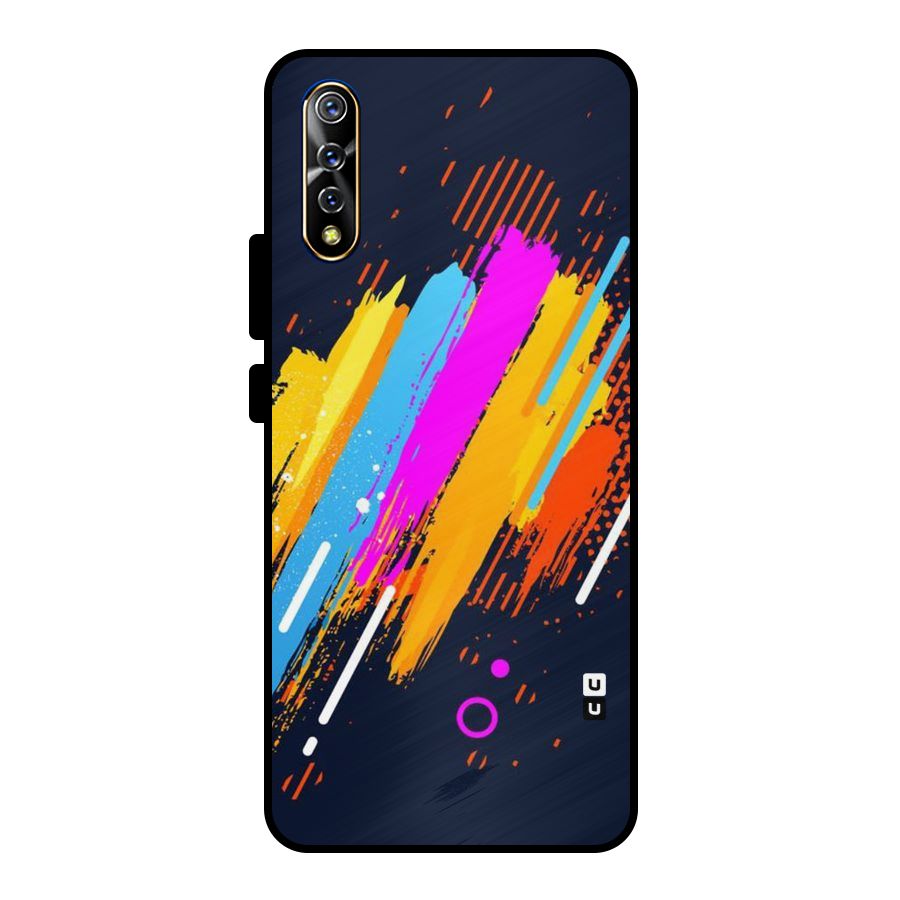 Abstract Shades Metal Back Case for Vivo S1