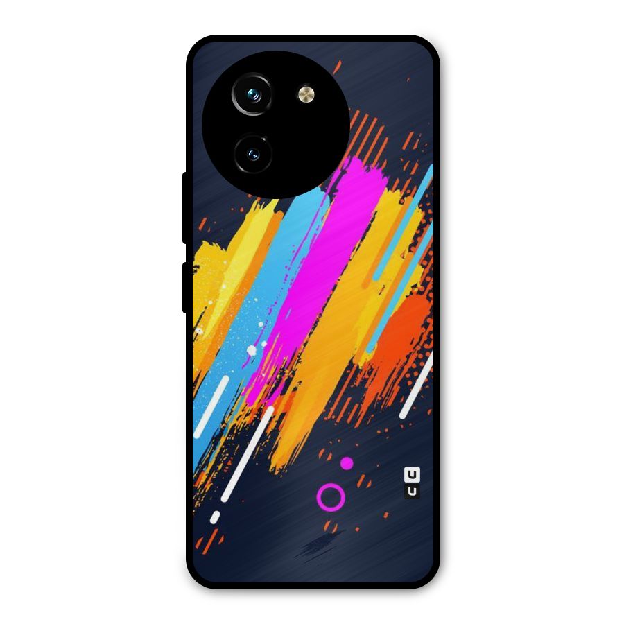 Abstract Shades Metal Back Case for Vivo T3x