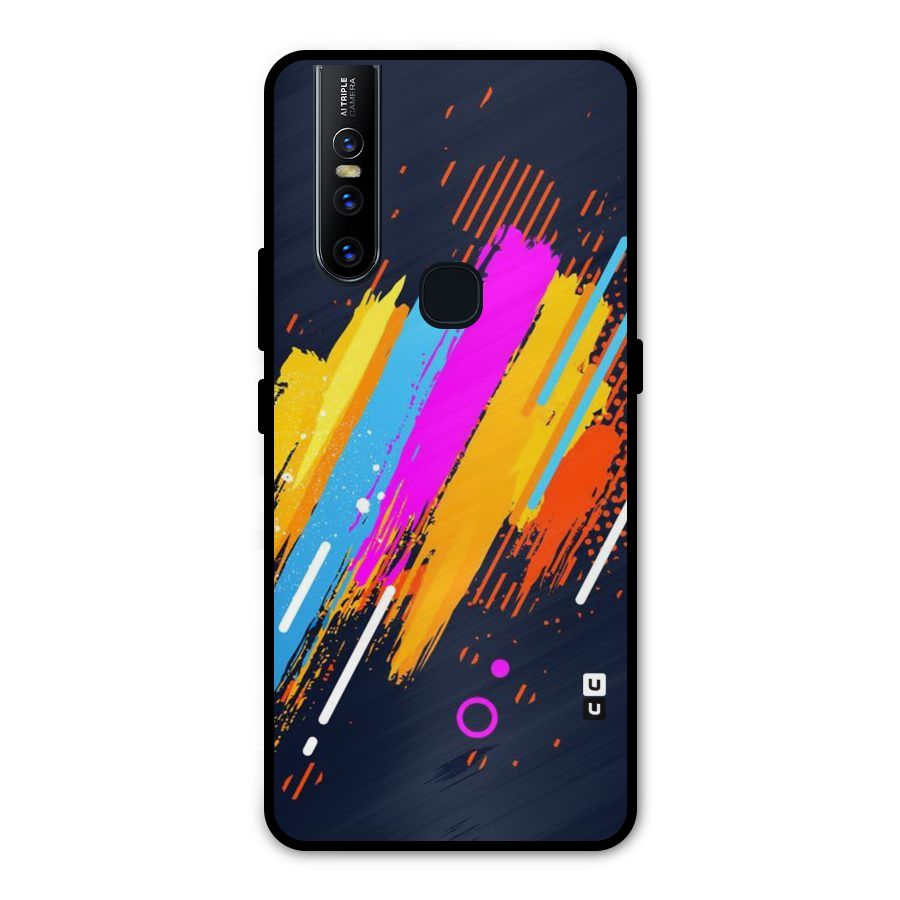 Abstract Shades Metal Back Case for Vivo V15