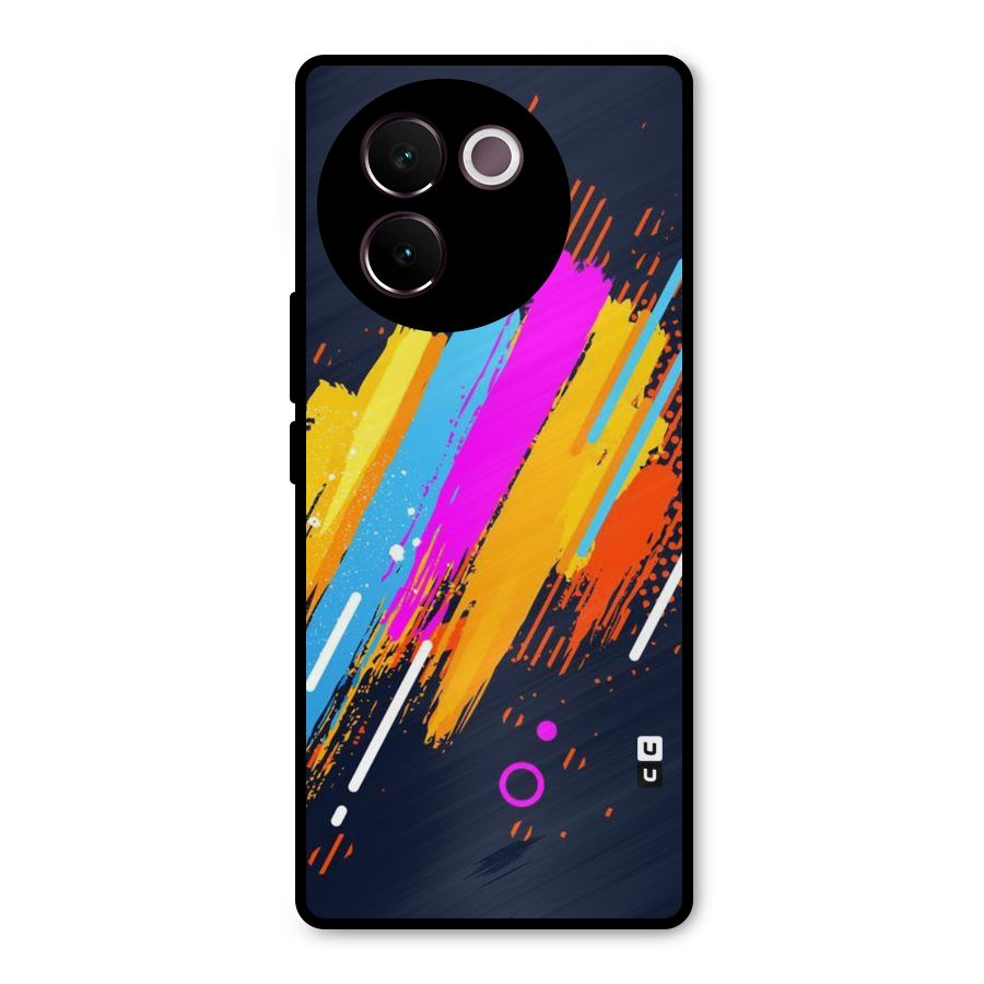 Abstract Shades Metal Back Case for Vivo V30e