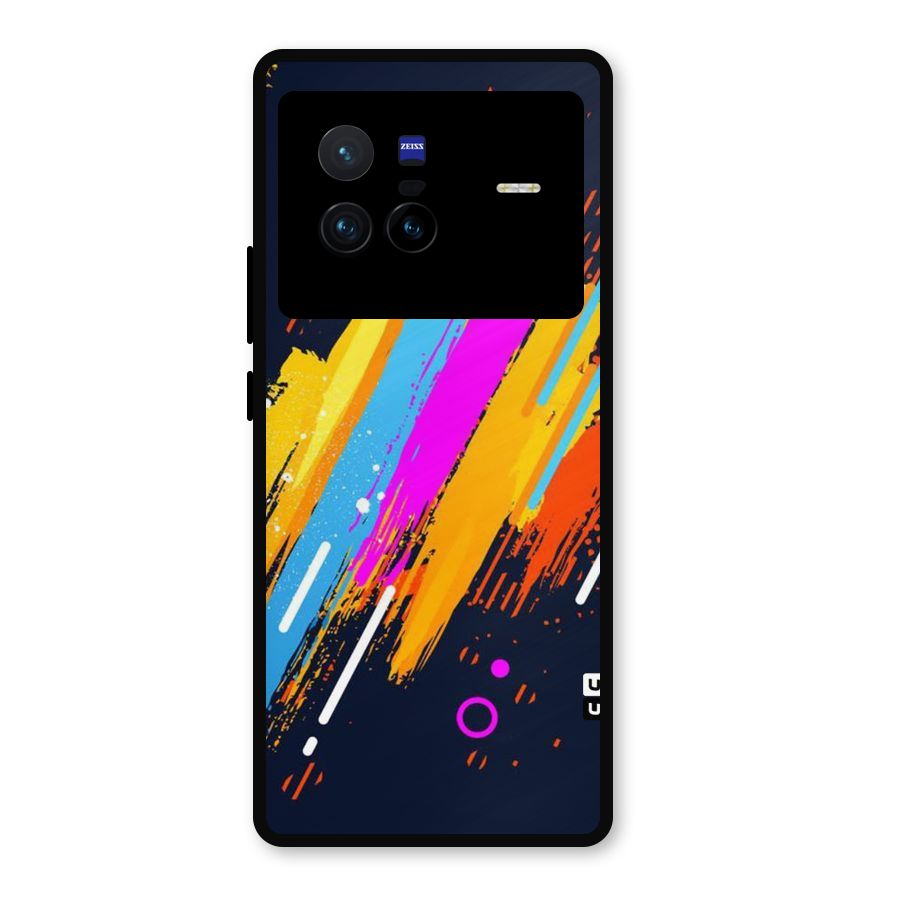 Abstract Shades Metal Back Case for Vivo X80