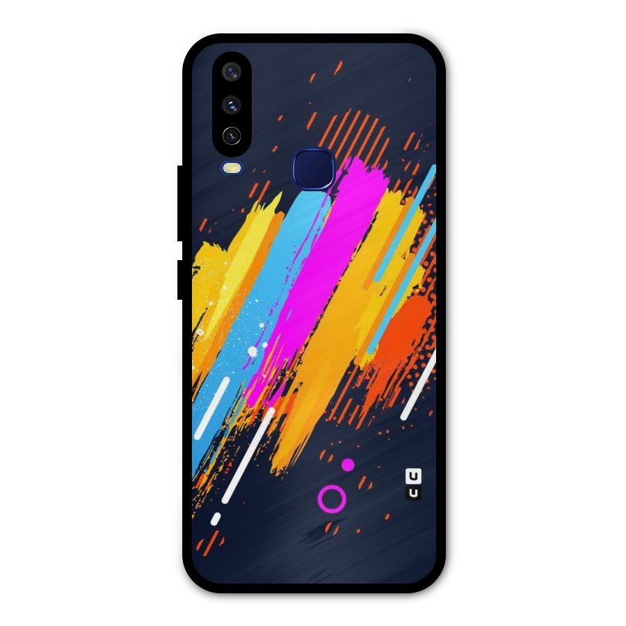 Abstract Shades Metal Back Case for Vivo Y15