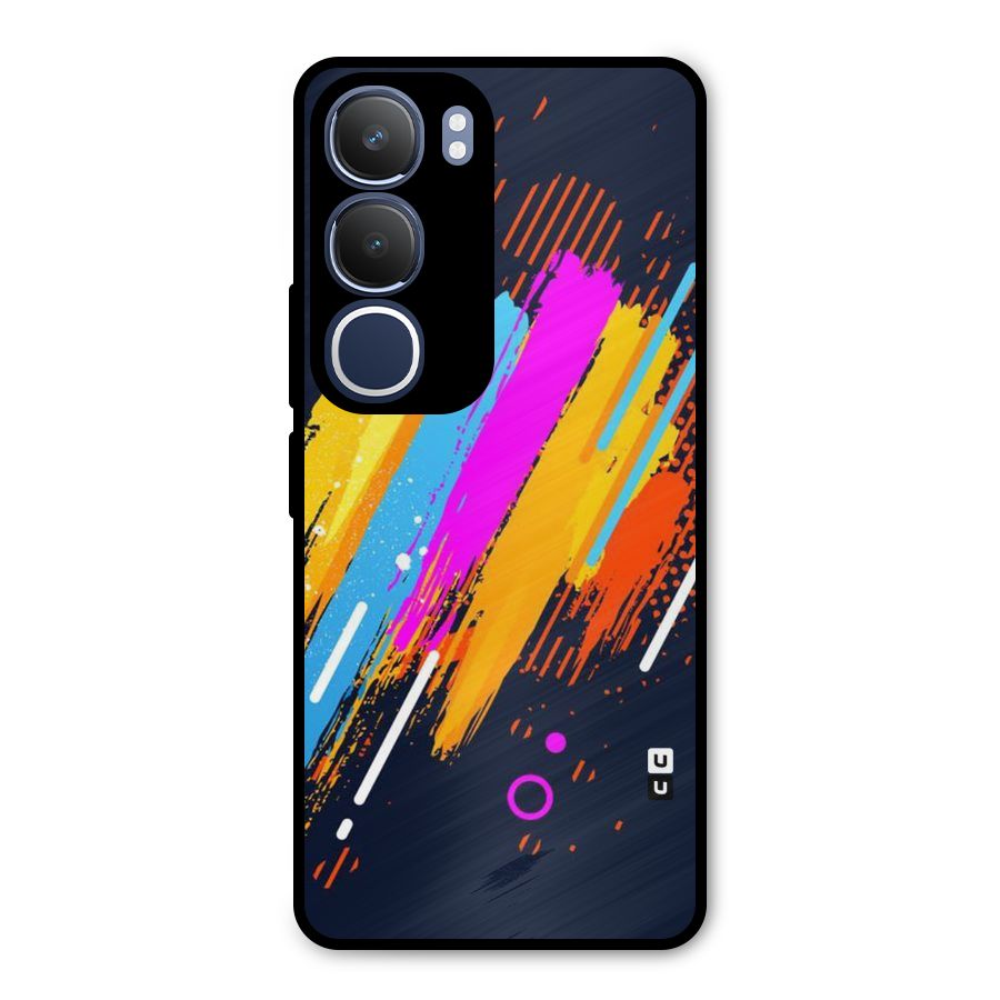 Abstract Shades Metal Back Case for Vivo Y29