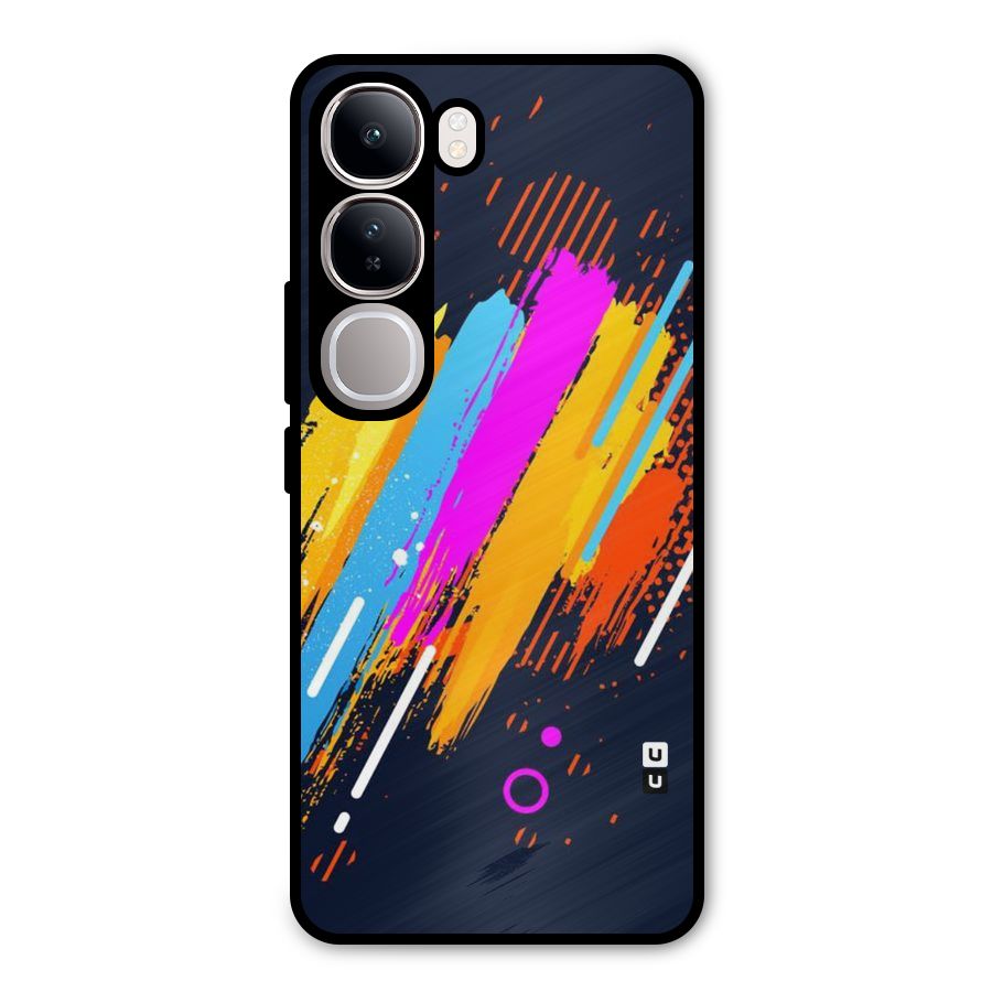 Abstract Shades Metal Back Case for Vivo Y300