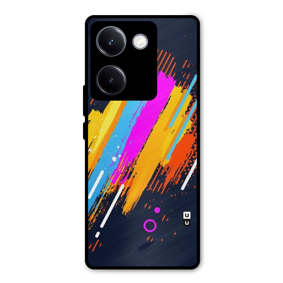 Abstract Shades Metal Back Case for Vivo Y300 Plus