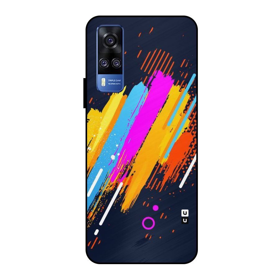 Abstract Shades Metal Back Case for Vivo Y51