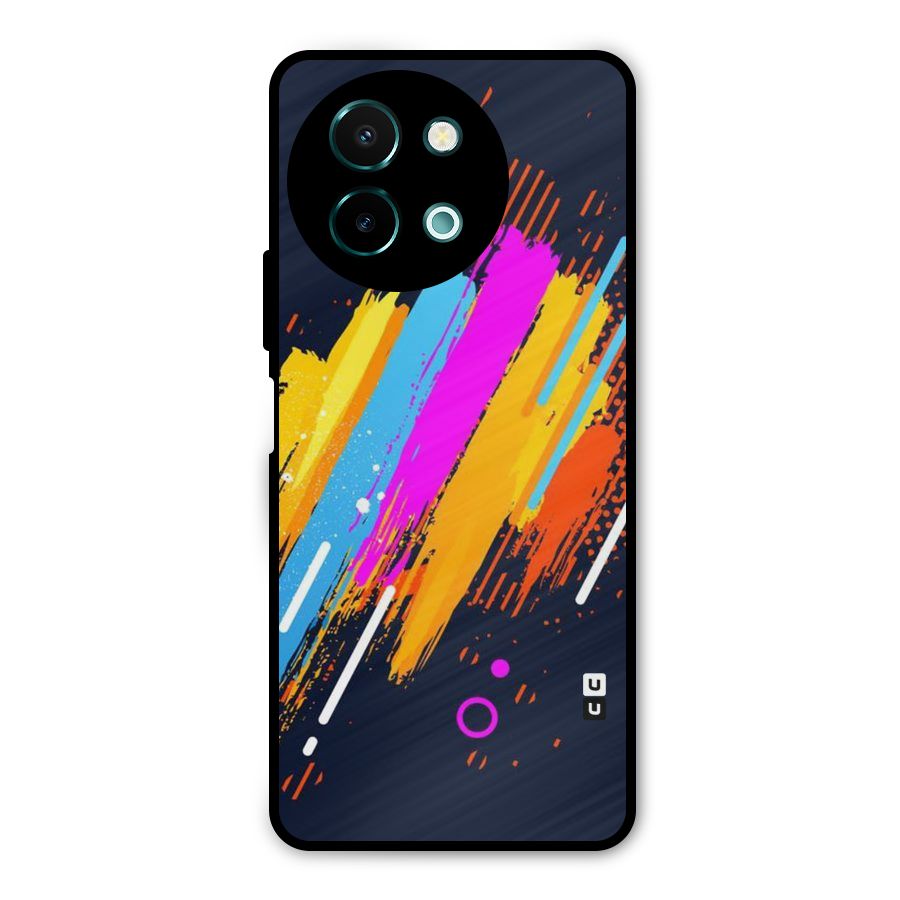 Abstract Shades Metal Back Case for Vivo Y58