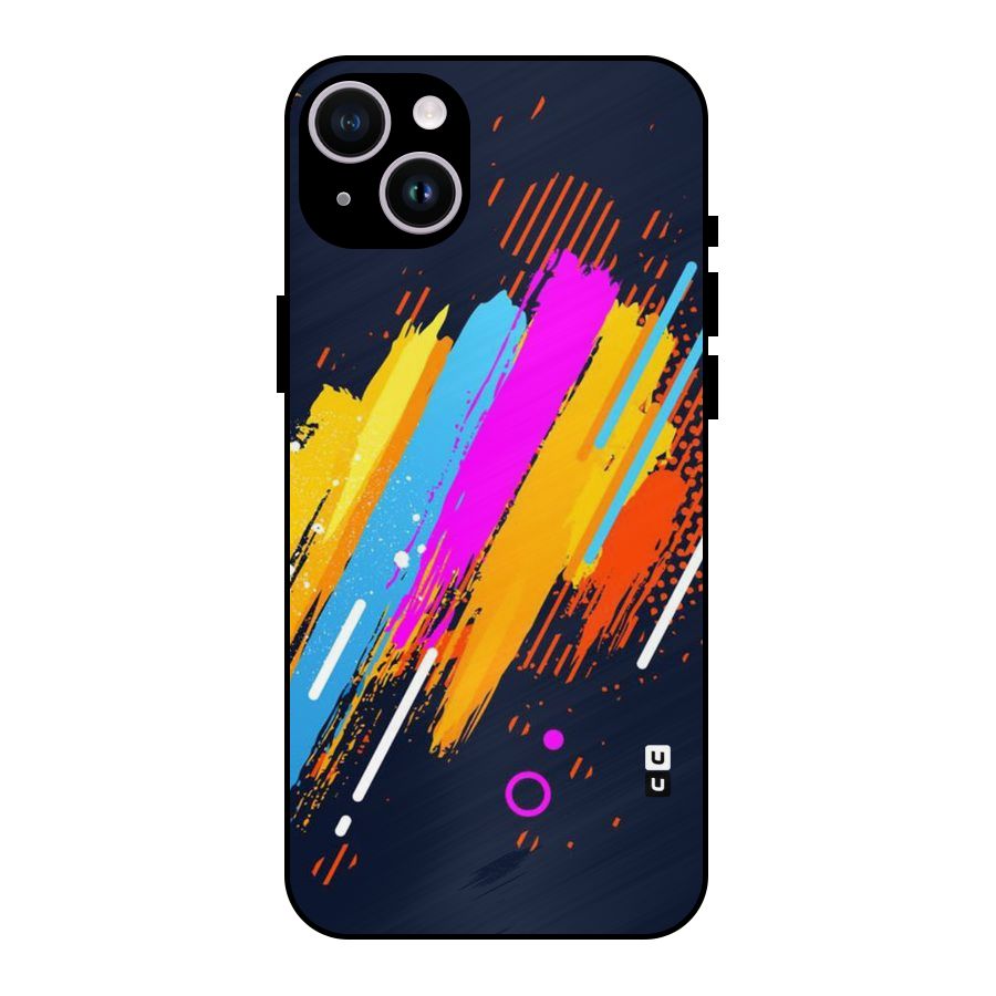 Abstract Shades Metal Back Case for iPhone 14 Plus