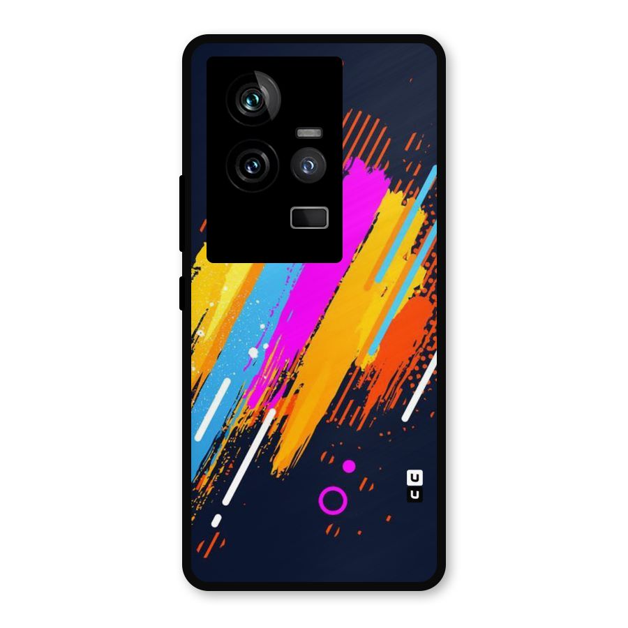 Abstract Shades Metal Back Case for iQOO 11 5G