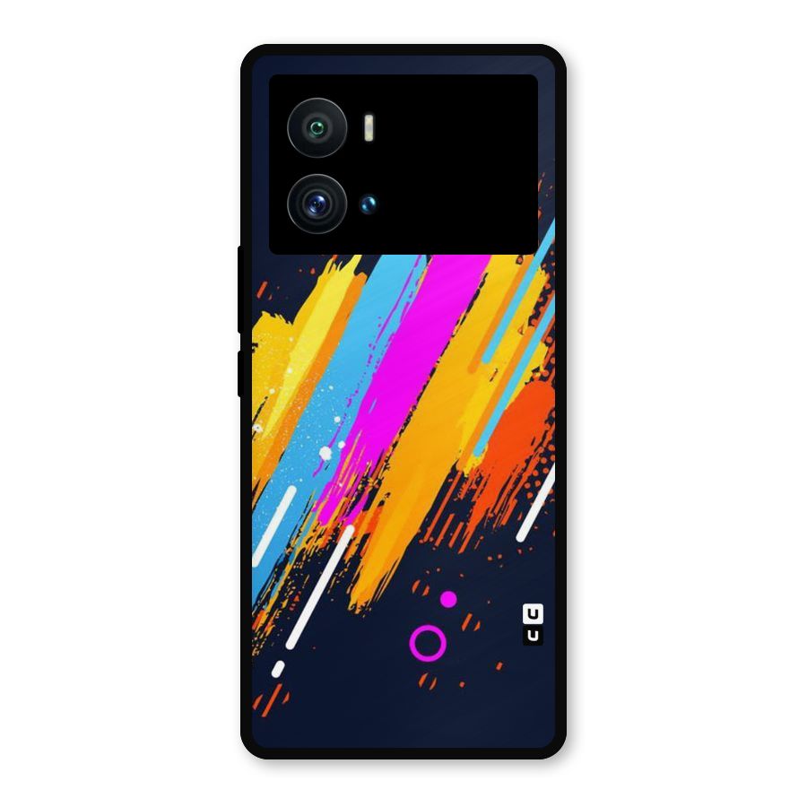 Abstract Shades Metal Back Case for iQOO 9 Pro