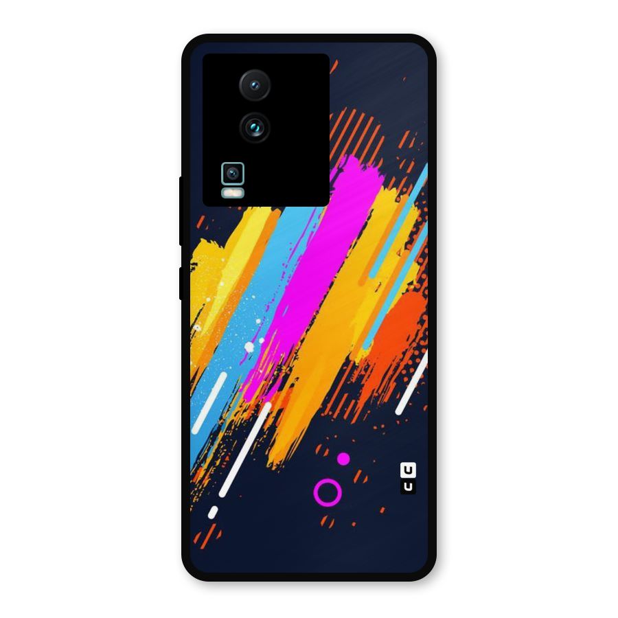 Abstract Shades Metal Back Case for iQOO Neo 7 Pro