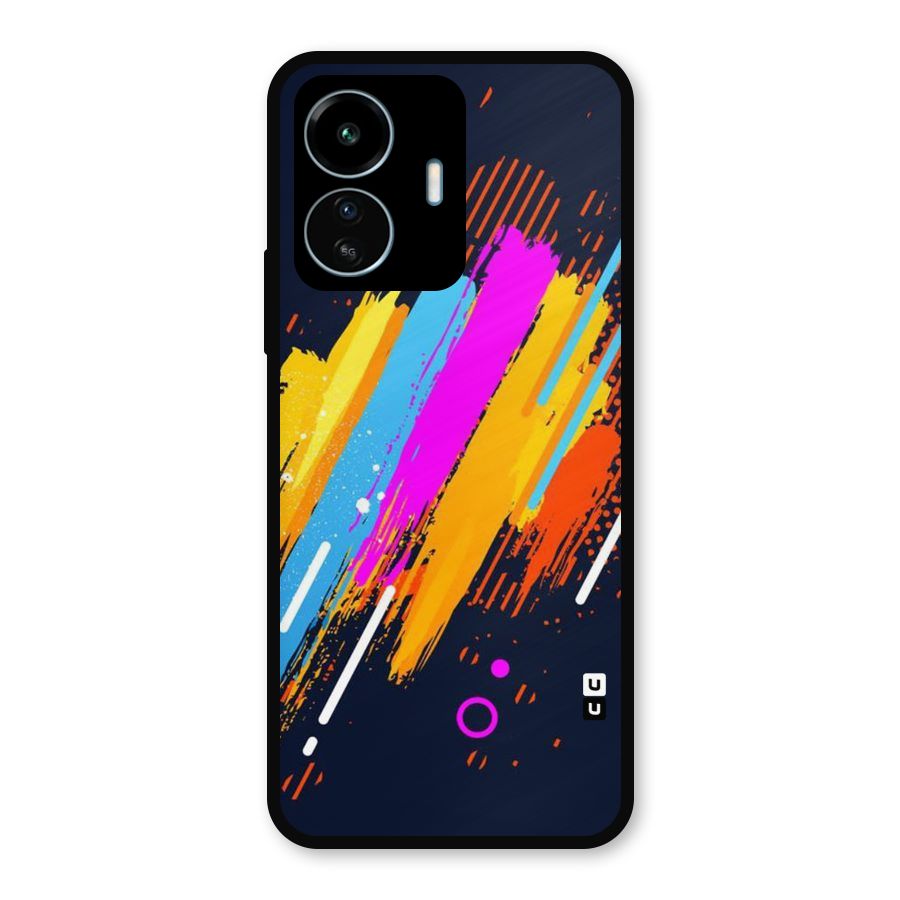 Abstract Shades Metal Back Case for vivo iQOO Z6 Lite 5G