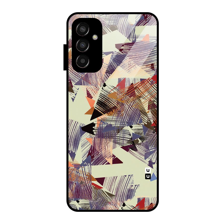 Abstract Sketch Glass Back Case for Galaxy F13