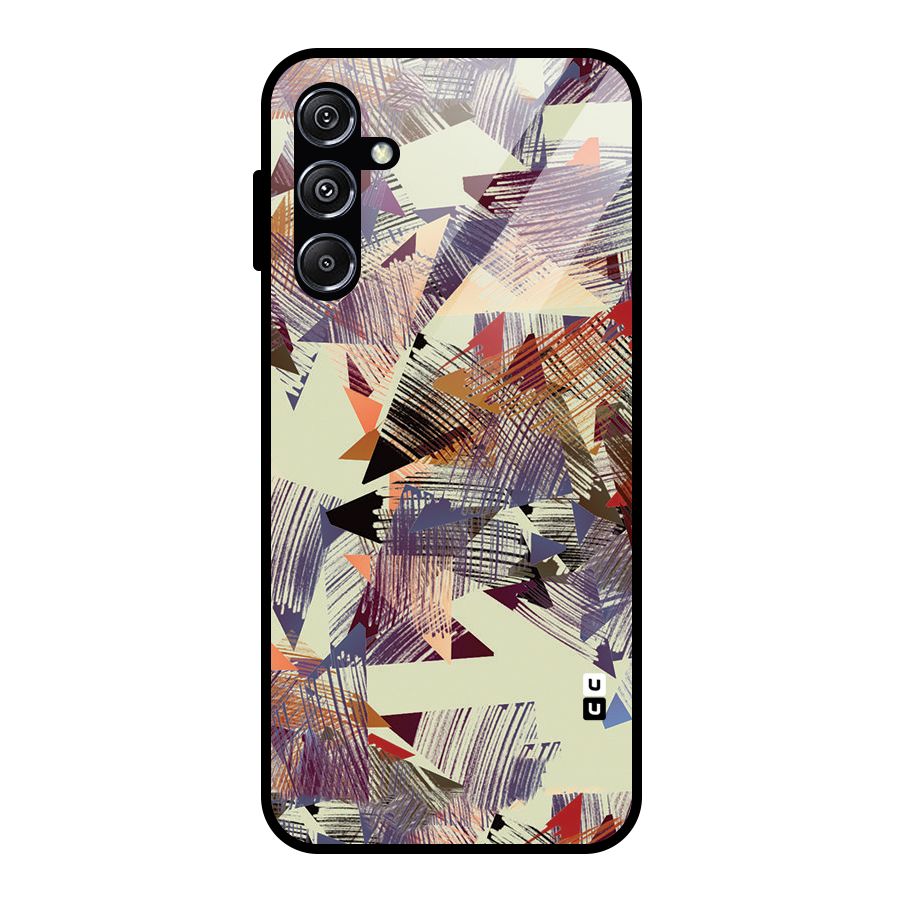 Abstract Sketch Glass Back Case for Galaxy M34 5G