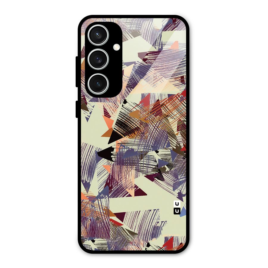 Abstract Sketch Glass Back Case for Galaxy S23 FE