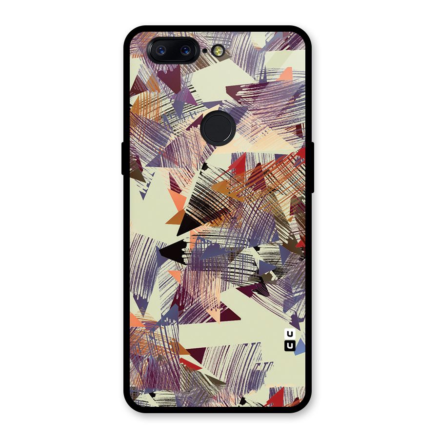 Abstract Sketch Glass Back Case for OnePlus 5T
