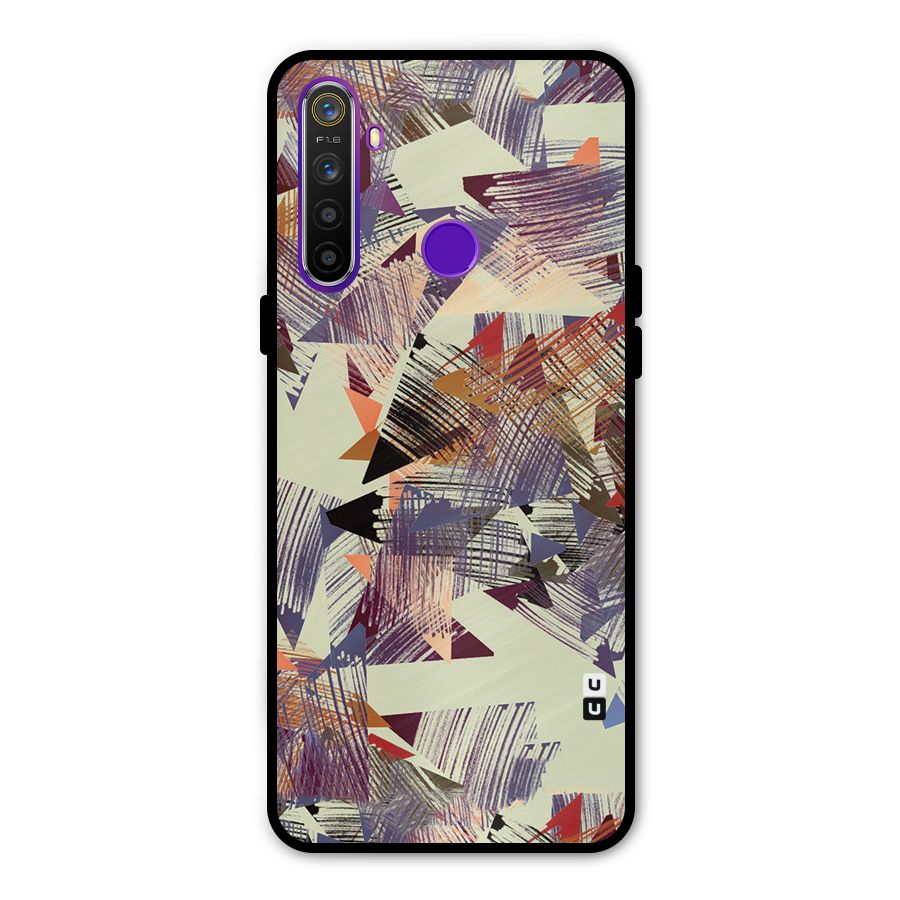 Abstract Sketch Glass Back Case for Realme 5s