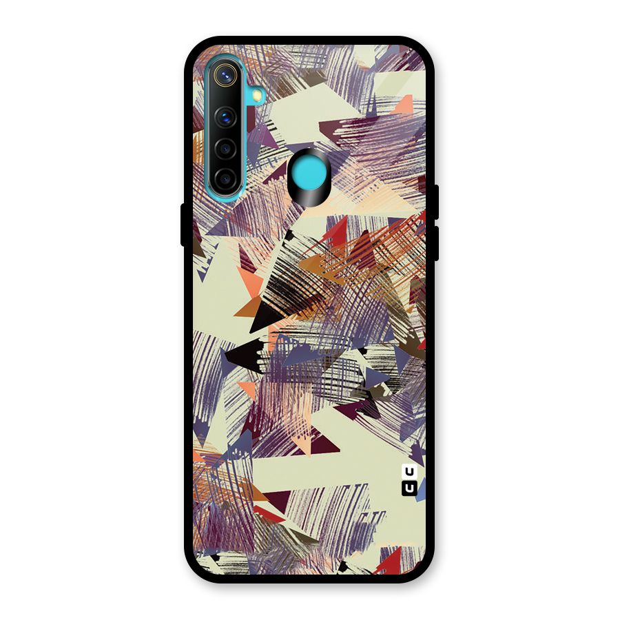 Abstract Sketch Glass Back Case for Realme Narzo 10