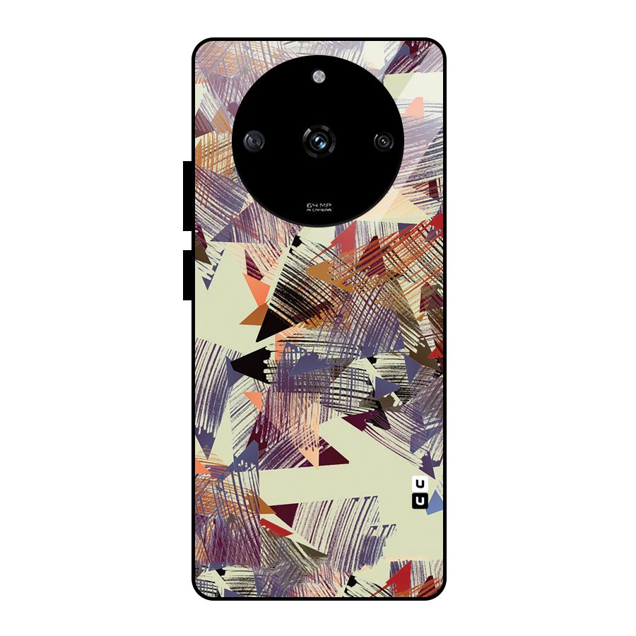 Abstract Sketch Glass Back Case for Realme Narzo 60 5G