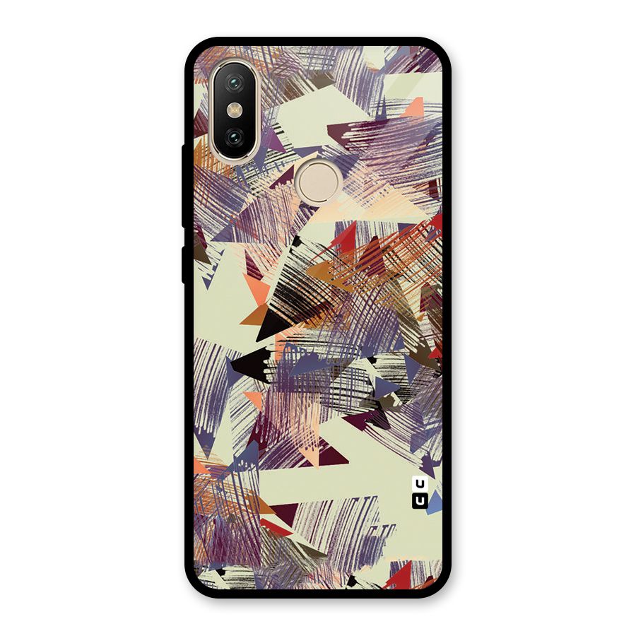 Abstract Sketch Glass Back Case for Redmi A2
