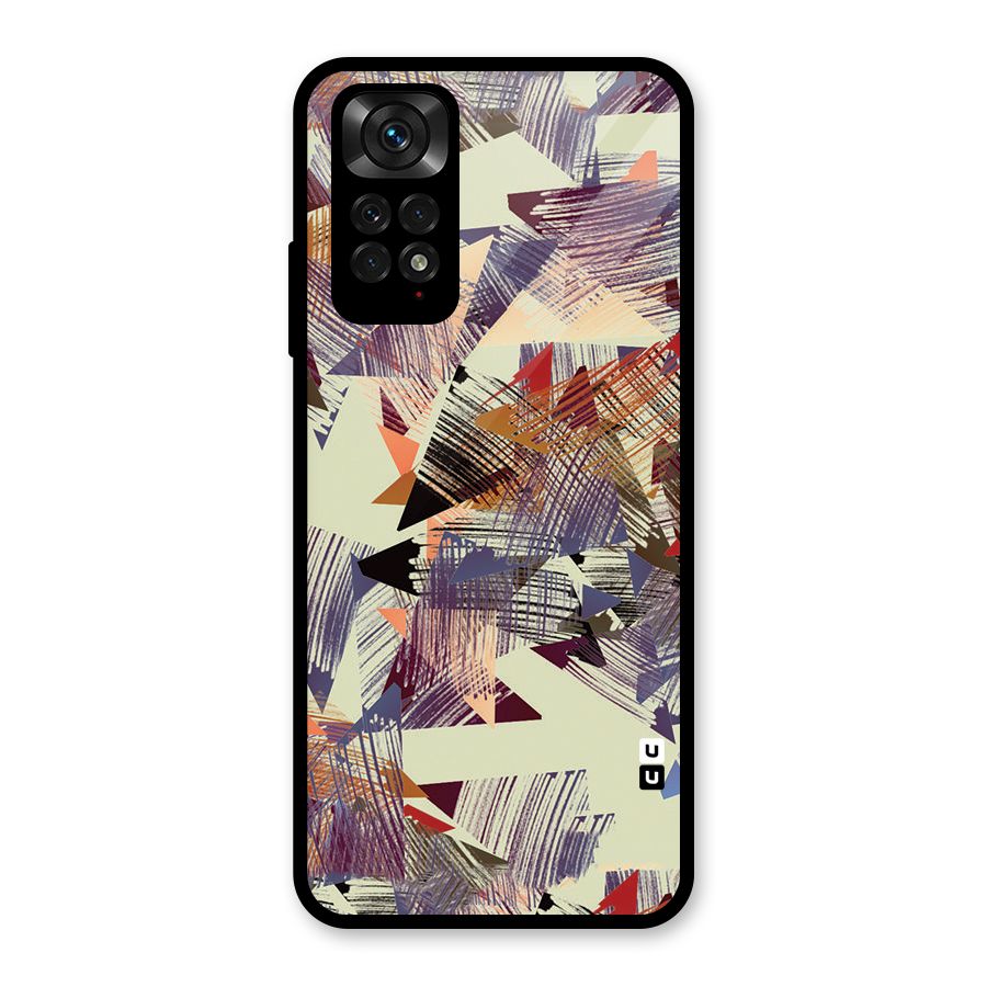 Abstract Sketch Glass Back Case for Redmi Note 11S