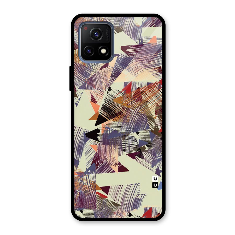 Abstract Sketch Glass Back Case for Vivo Y72 5G