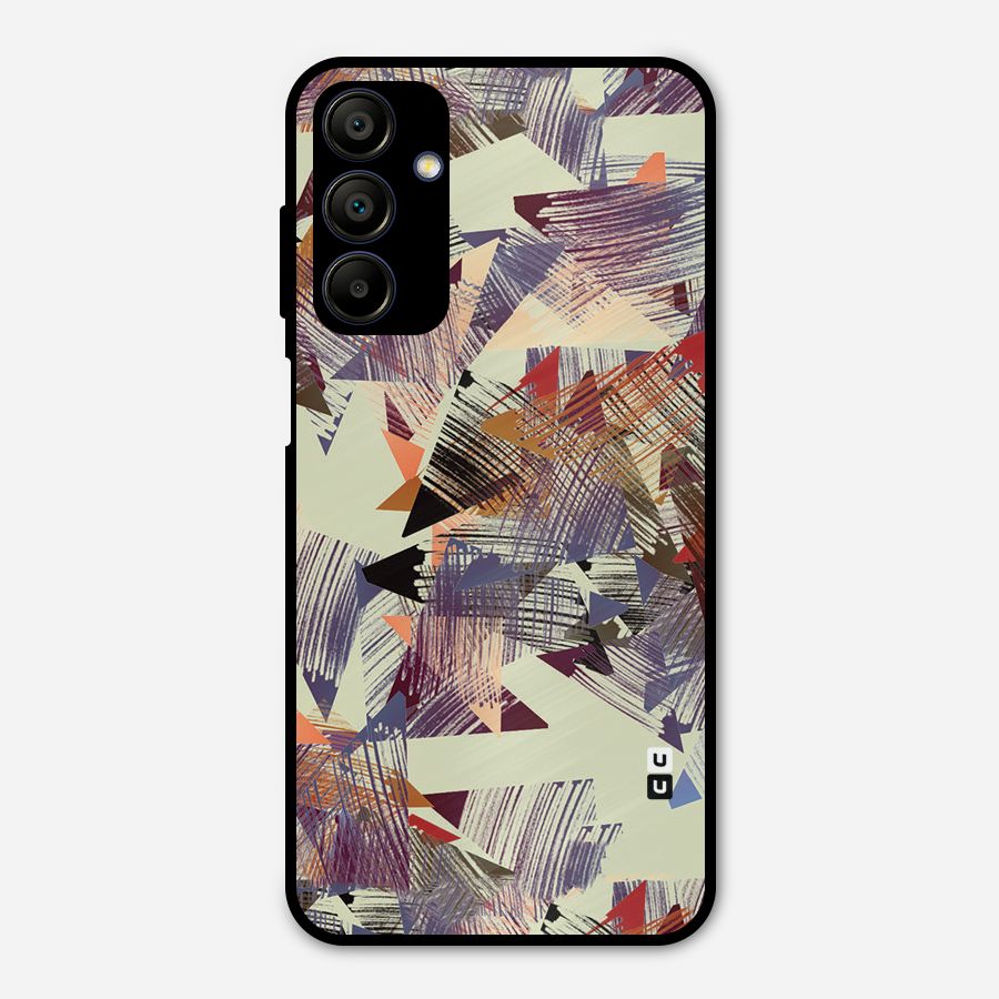 Abstract Sketch Metal Back Case for Galaxy A15 5G