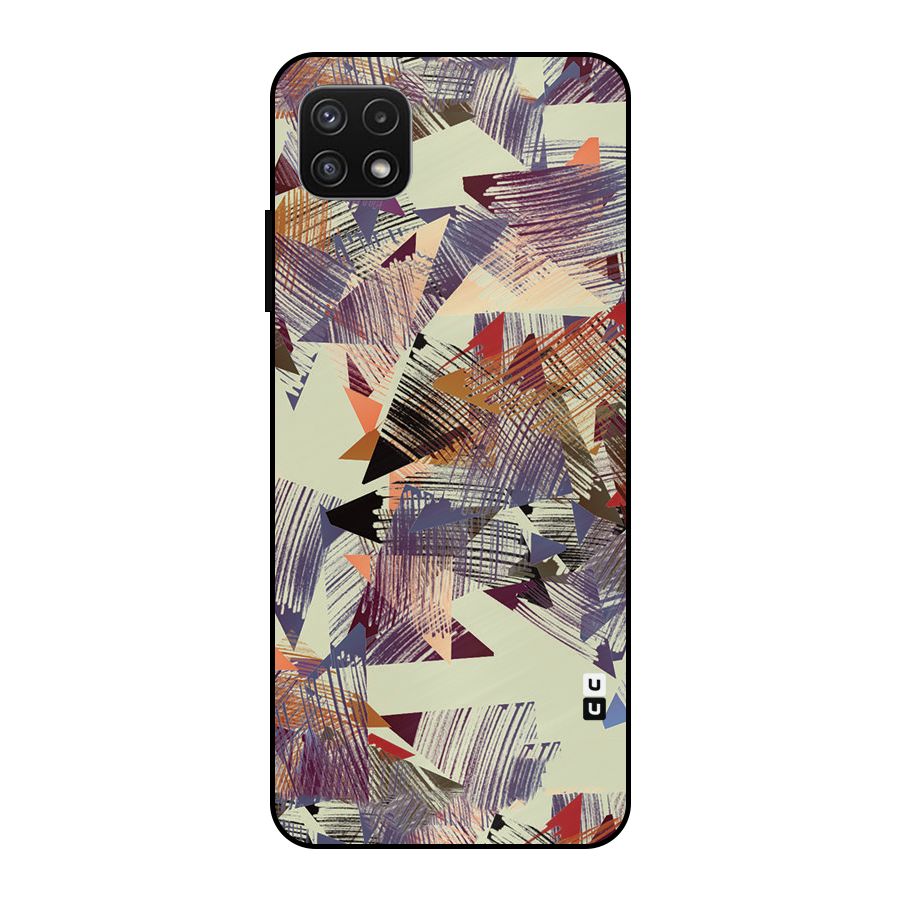 Abstract Sketch Metal Back Case for Galaxy A22 5G