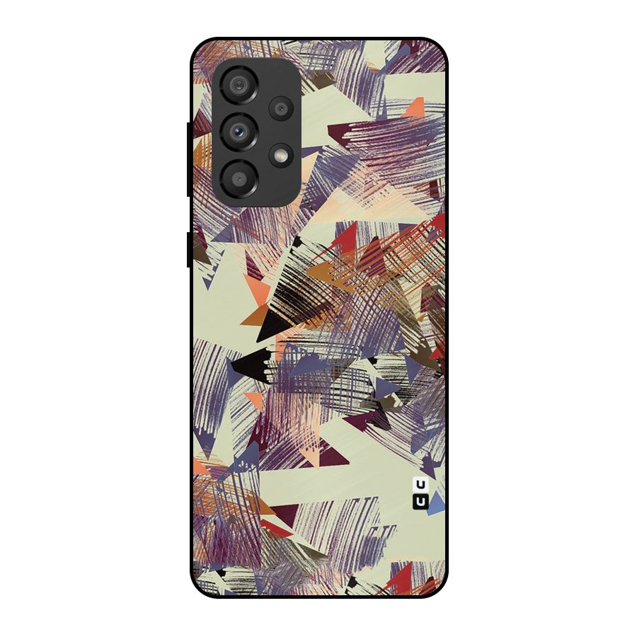Abstract Sketch Metal Back Case for Galaxy A33 5G