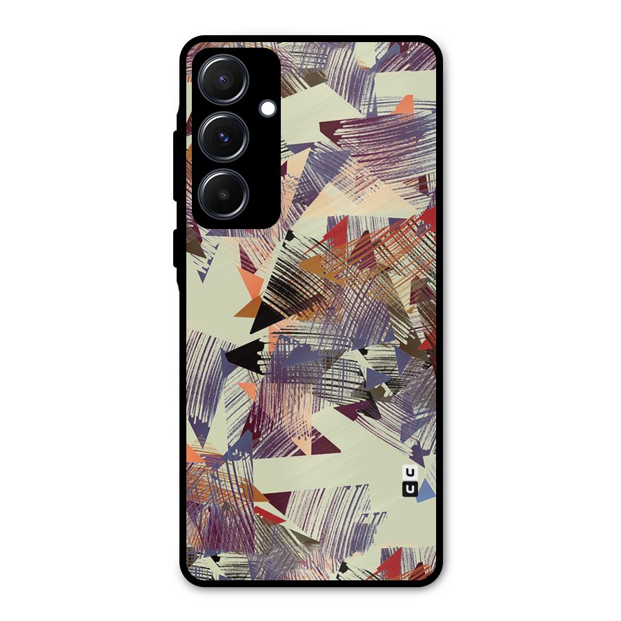 Abstract Sketch Metal Back Case for Galaxy A55
