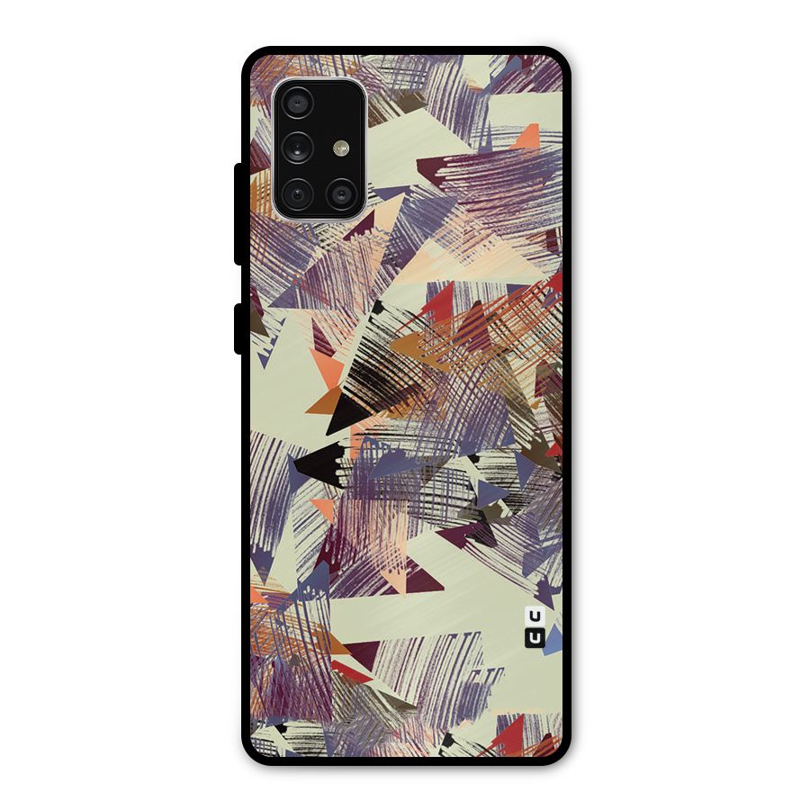 Abstract Sketch Metal Back Case for Galaxy A71