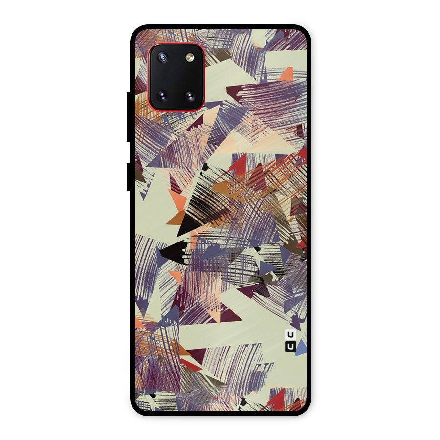 Abstract Sketch Metal Back Case for Galaxy Note 10 Lite