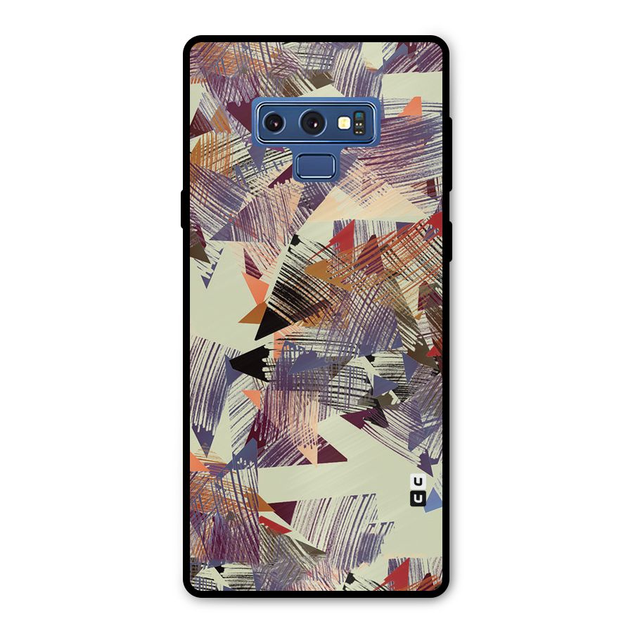 Abstract Sketch Metal Back Case for Galaxy Note 9