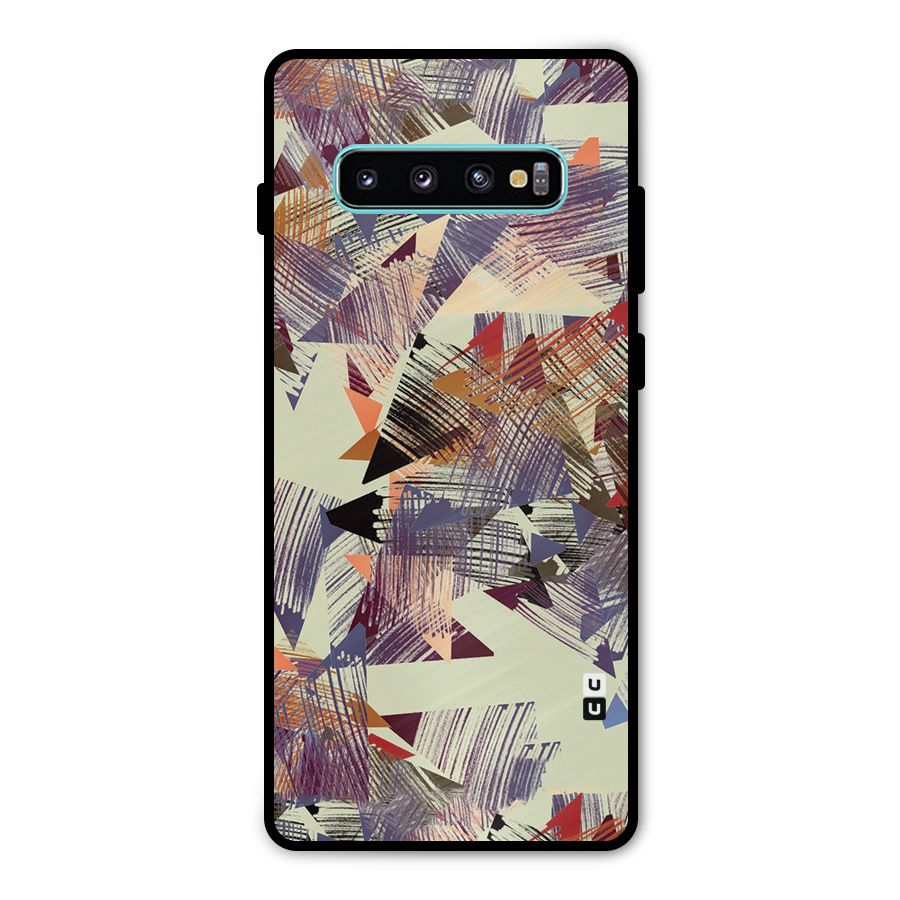 Abstract Sketch Metal Back Case for Galaxy S10 Plus