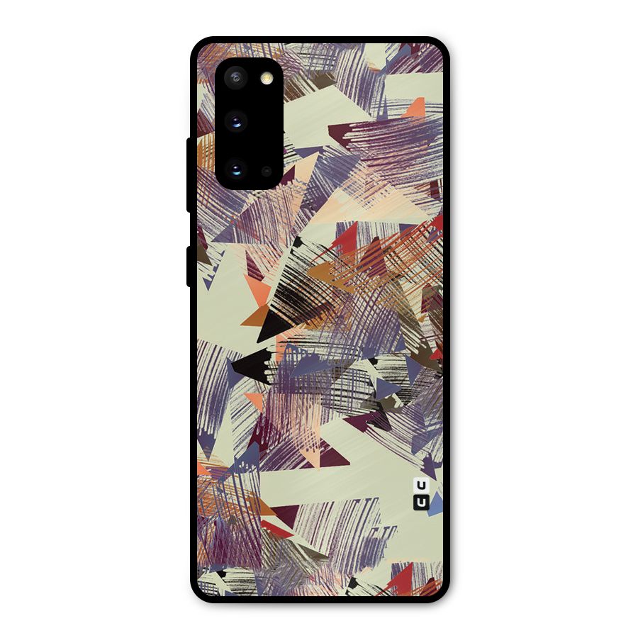 Abstract Sketch Metal Back Case for Galaxy S20