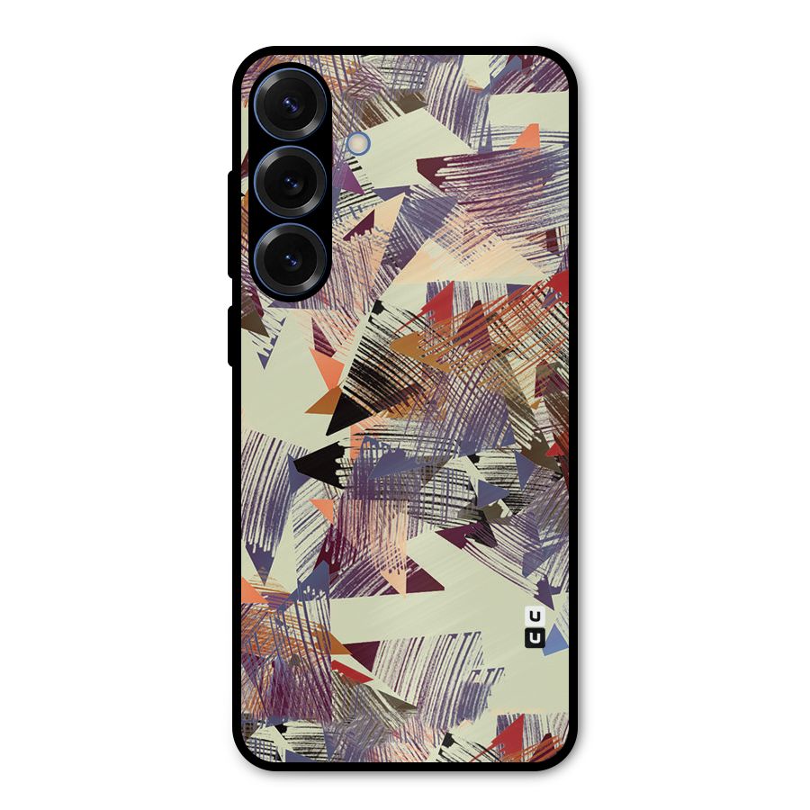 Abstract Sketch Metal Back Case for Galaxy S25 Plus